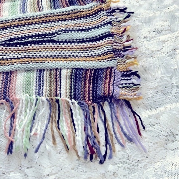 T Party Cardigan Duster Women’s Multi Color Knit Fringe Coat of Many Colors S - Picture 7 of 9